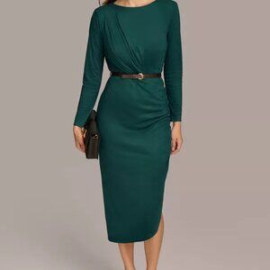 Donna Karen Faux Suede Sheath Dress